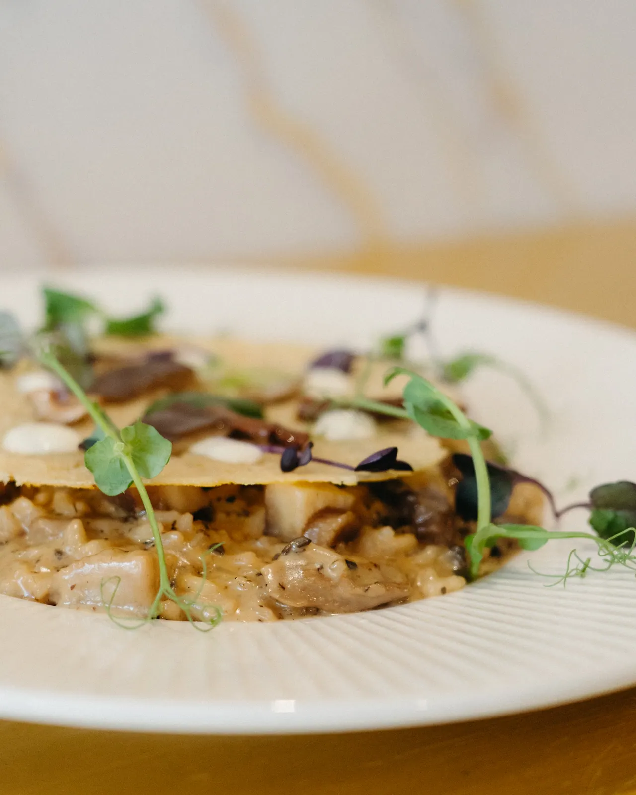 Cremige Pasta mit Pilzen und Mikrokräutern · Rezept von Chefkoch Giancarlo